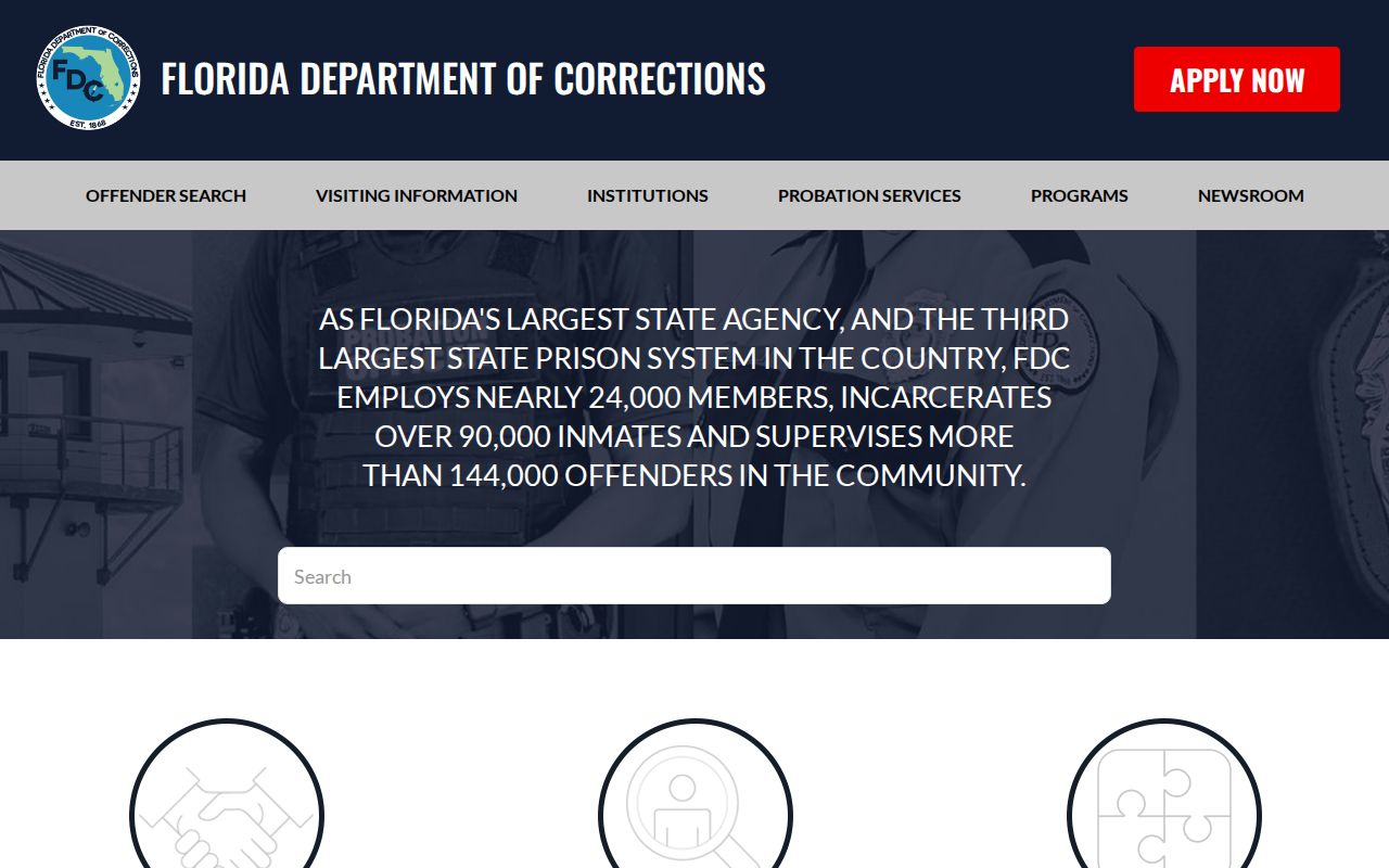 Florida DOC offender search for Holmes County state custody records